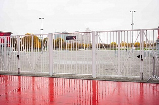 Ограждение из профильной трубы Protect 1,5х2,43 RAL 8017