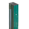 Столб 90х55х1,6х4000 RAL 6005 6 резьбовых втулок (2,03+1,03)