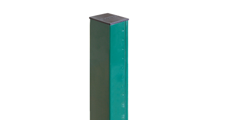 Столб 62х55х1,4х3000 RAL 6005 5 отверстий (2,03/2,43)