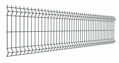 Панель 3d ограждения Medium 0,63х2,5 RAL 6005 GL
