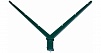Наконечник V на столб 62х55 RAL 6005